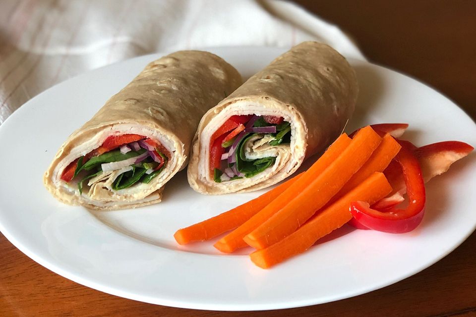 Hummus Turkey Wrap